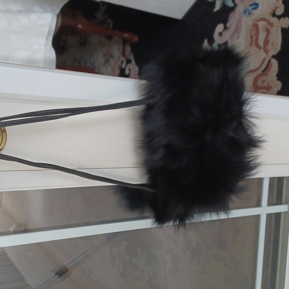 Fox fur and Leather Bag - Picture 1 of 8